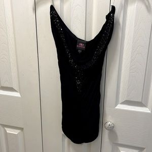 Cropped Bebe Sequin Top